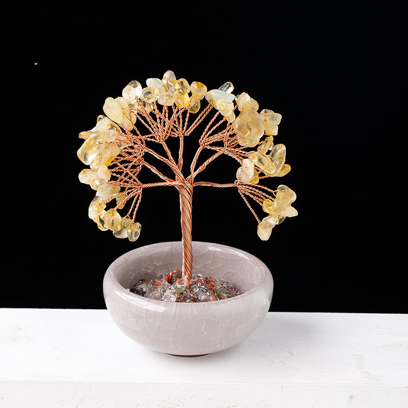 Wholesale of Natural Crystal Tree Ornaments