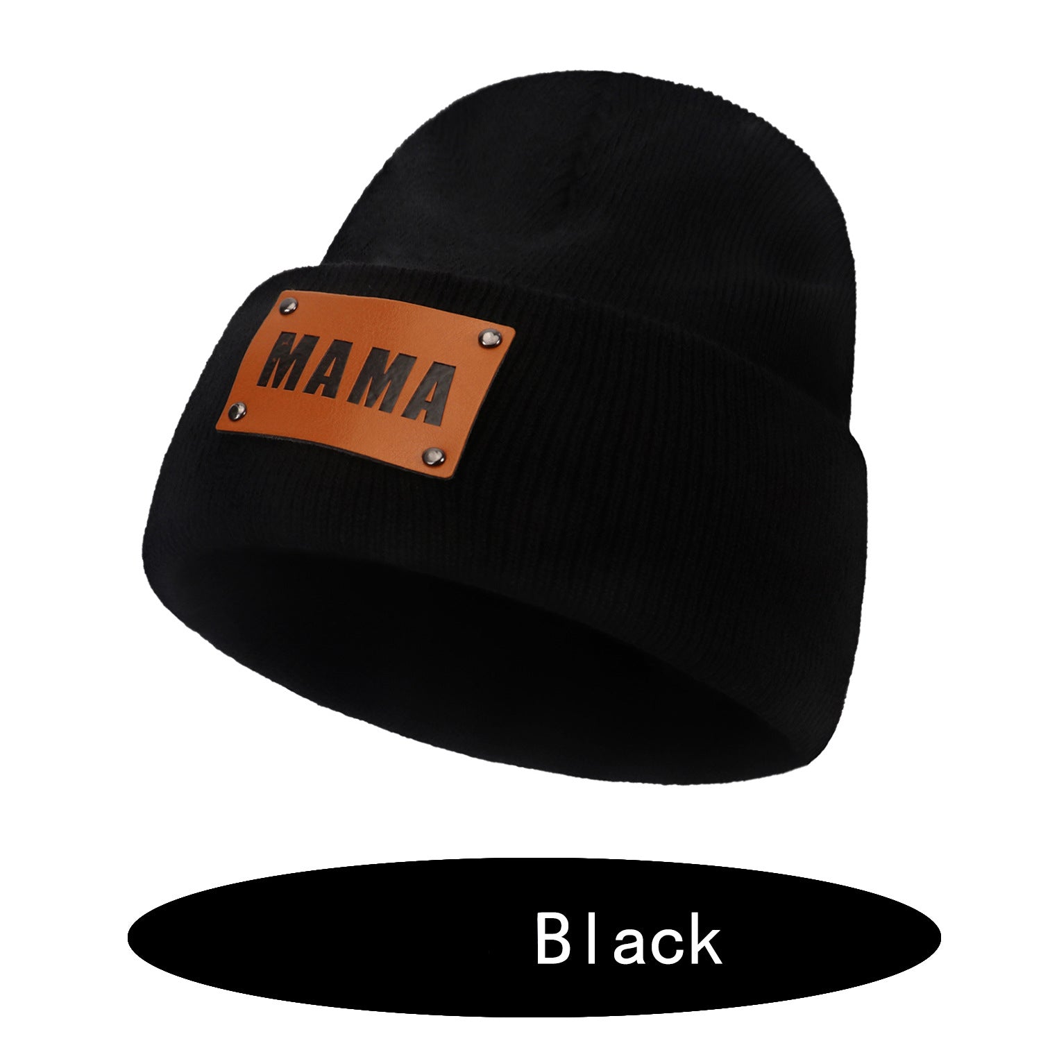 Wholesale Winter Acrylic Woolen Set MAMA Knitted Hat