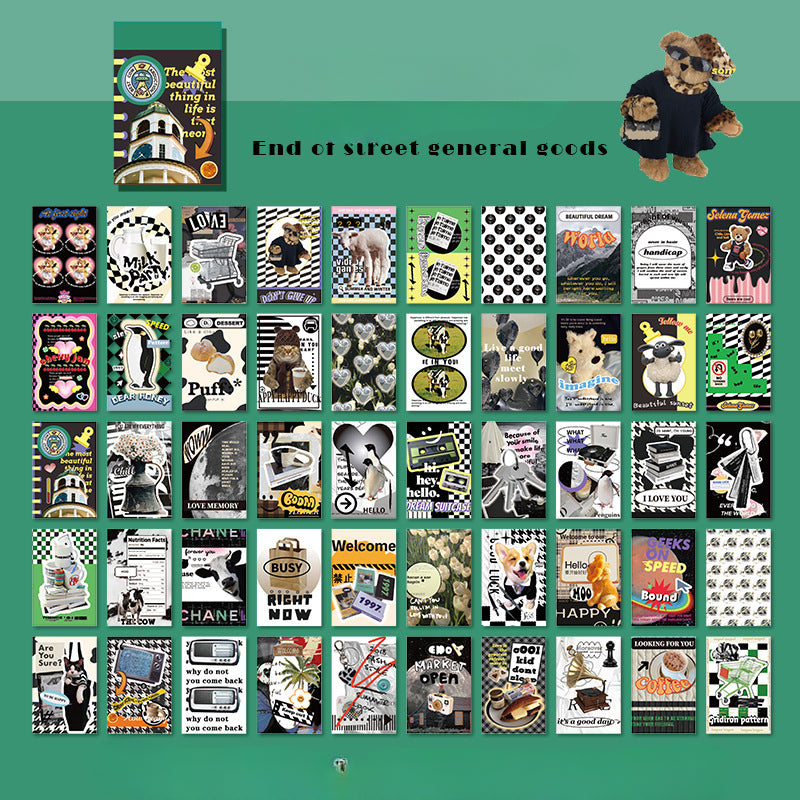 Wholesale Paper Hand Account Decoration Material Stickers 50 Sheets