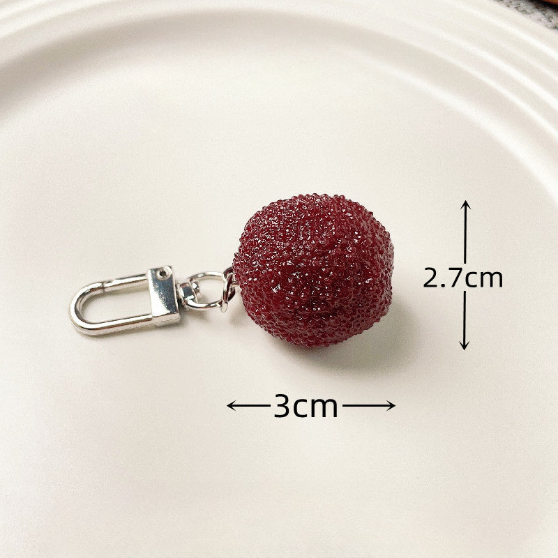 Wholesale Simulation PVC Simulation Fruit Keychain