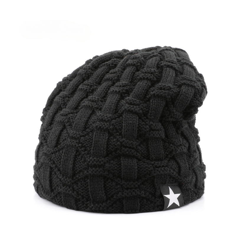 Wholesale Autumn and Winter Solid Color Warm and Ear Protection Knitted Hat with Woolen Hat