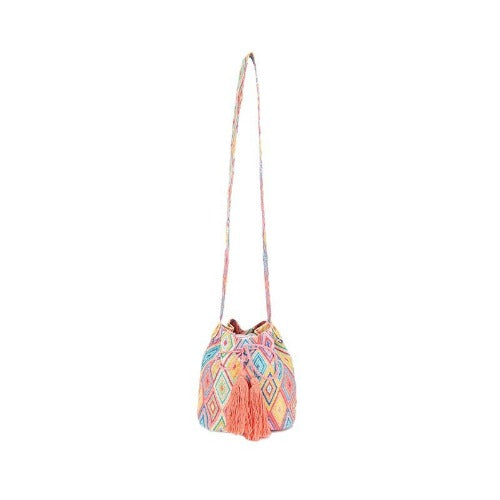 Wholesale Crossbody Bohemian Canvas Printed Bucket Bag