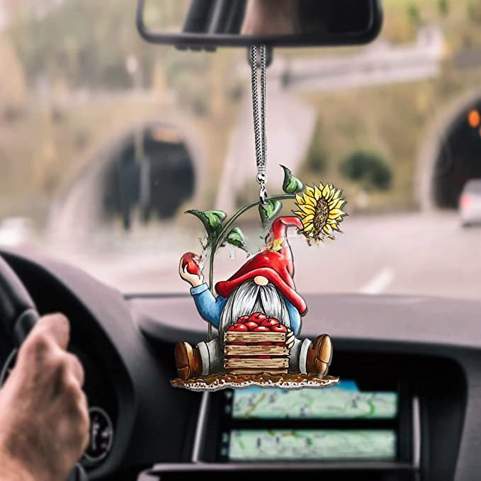 Colgante de espejo retrovisor acrílico acrílico de girasol espejo