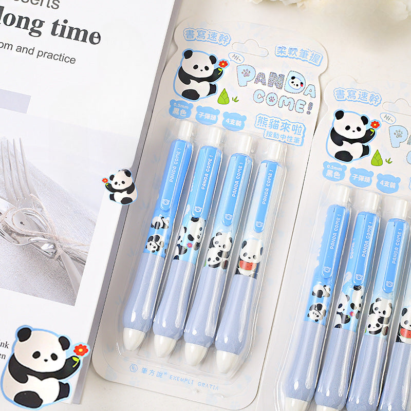 Wholesale Panda Press Plastic Neutral Pen