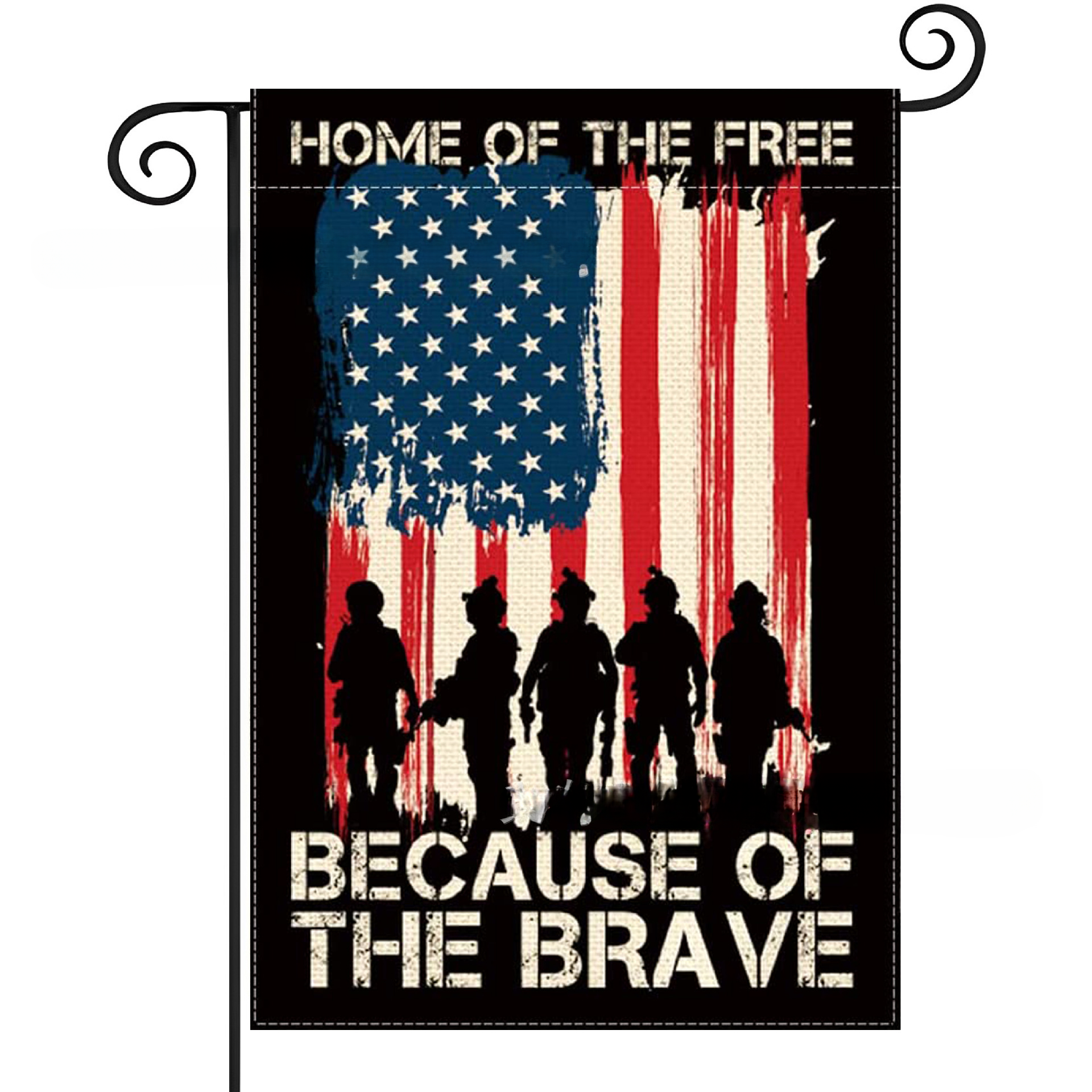 Wholesale Linen Fourth of July Garden Flags