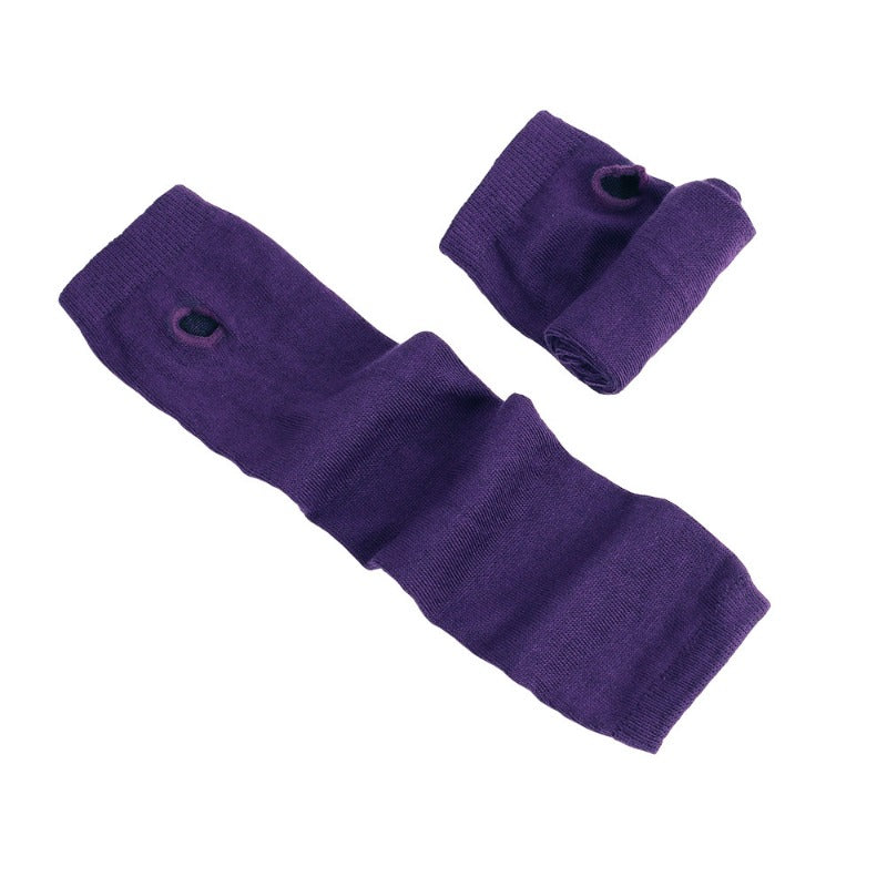 Wholesale Christmas Spring and Autumn Thin Elbow-Length Fingerless Arm Sleeves