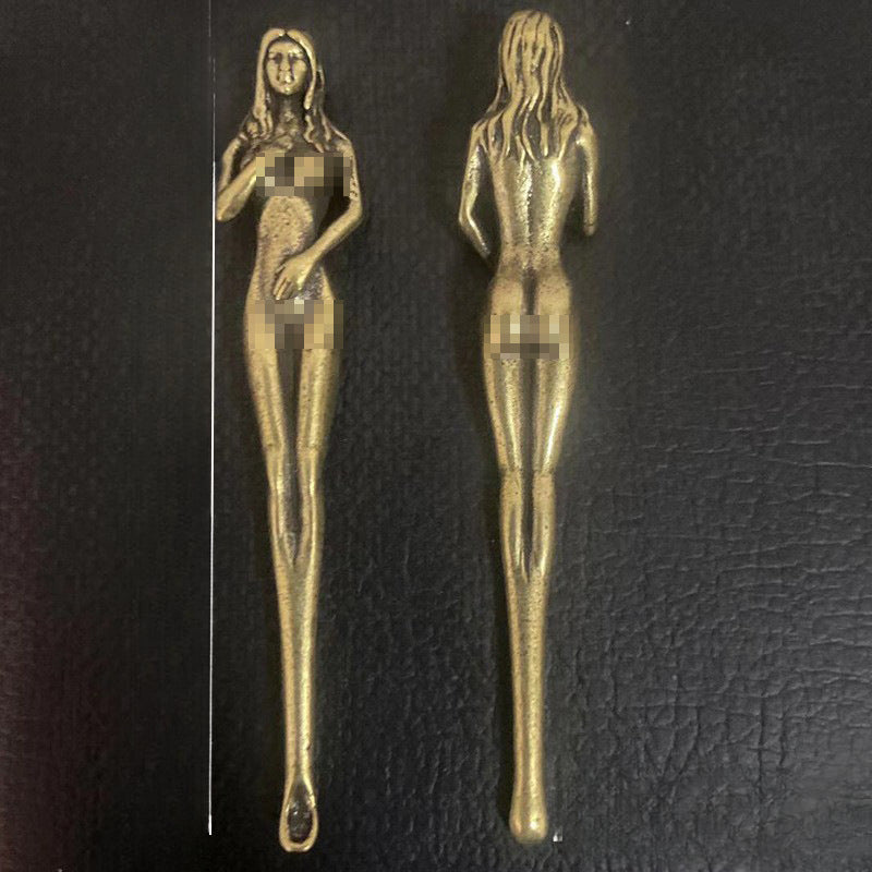 Wholesale Brass Goddess Ear Pick Metal Crafts Keychain Accessories