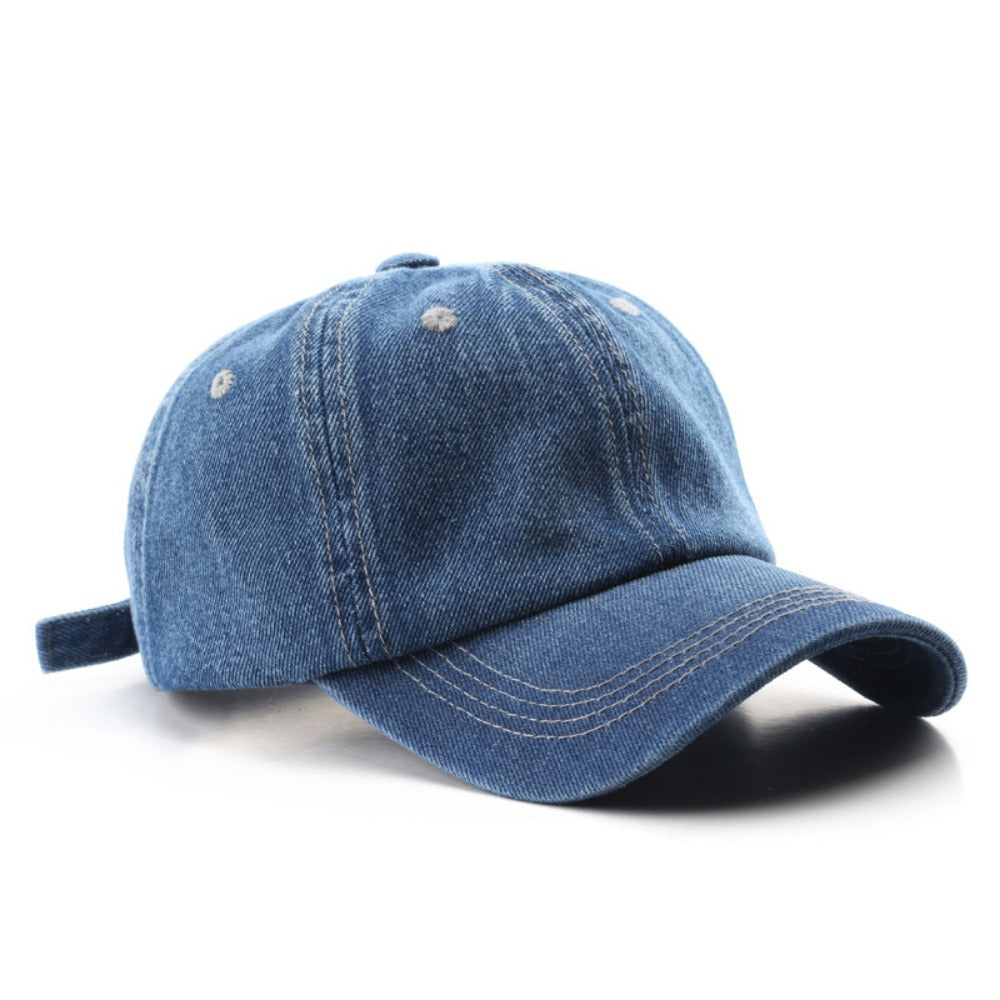 Wholesale Solid Color Denim Outdoor Visor Baseball Cap