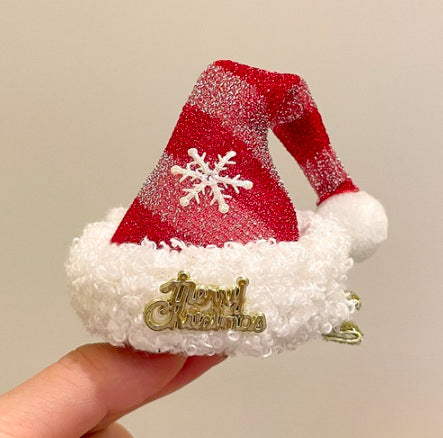 Wholesale Christmas Plush Bow Headband OLY-HD-XHX001