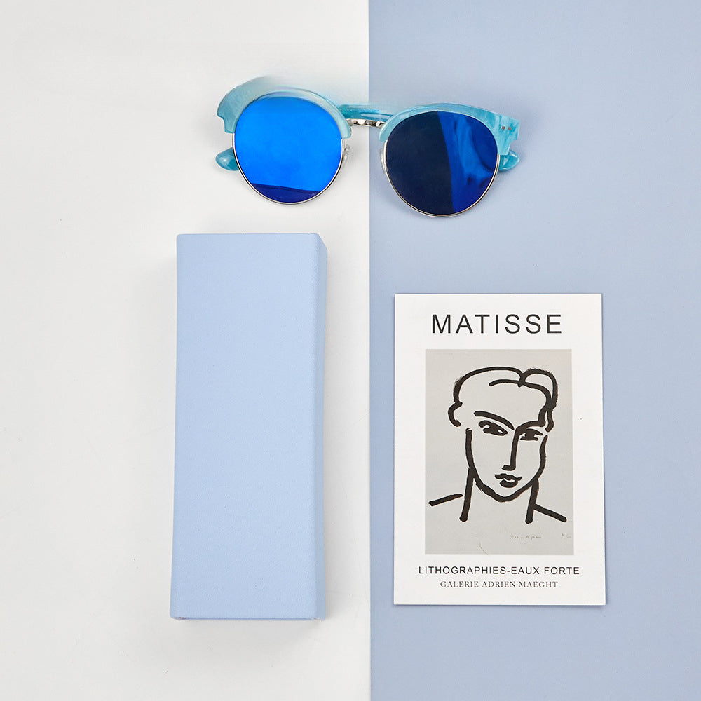 Wholesale Square Folding Leather Eyewear Cases