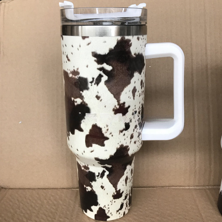 Wholesale Tumbler Leopard Pattern Stainless Steel Ice Bullies Cup