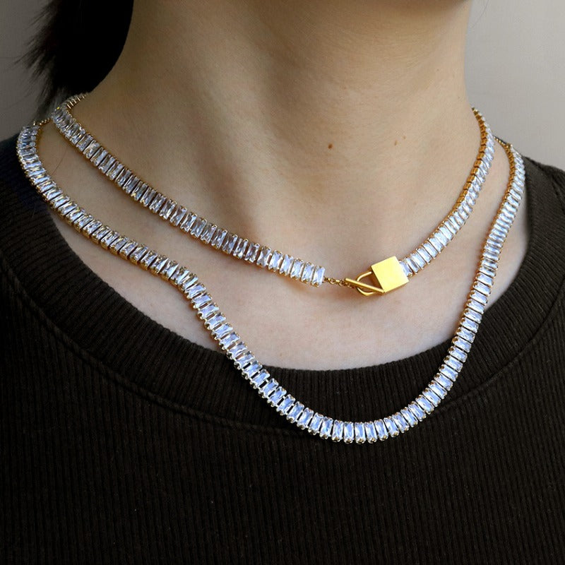 Wholesale Hip Hop Micropaved Single Row Cubic Zirconia Bracelet