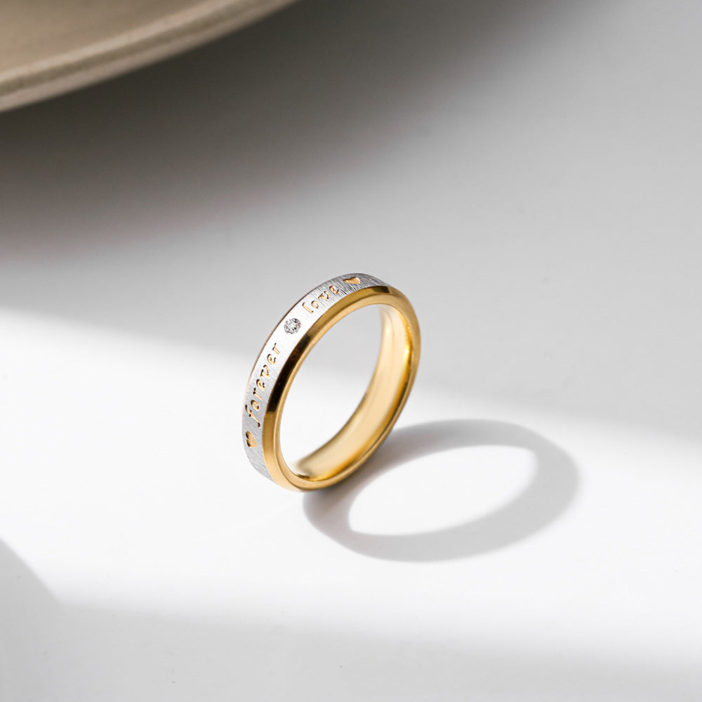 Wholesale Stainless Steel Niche Hip Hop Titanium Steel Ring