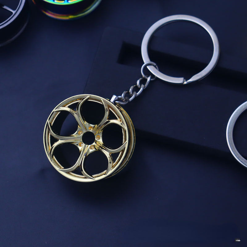 Wholesale Automobile Modification Wheel Hub Zinc Alloy Keychain