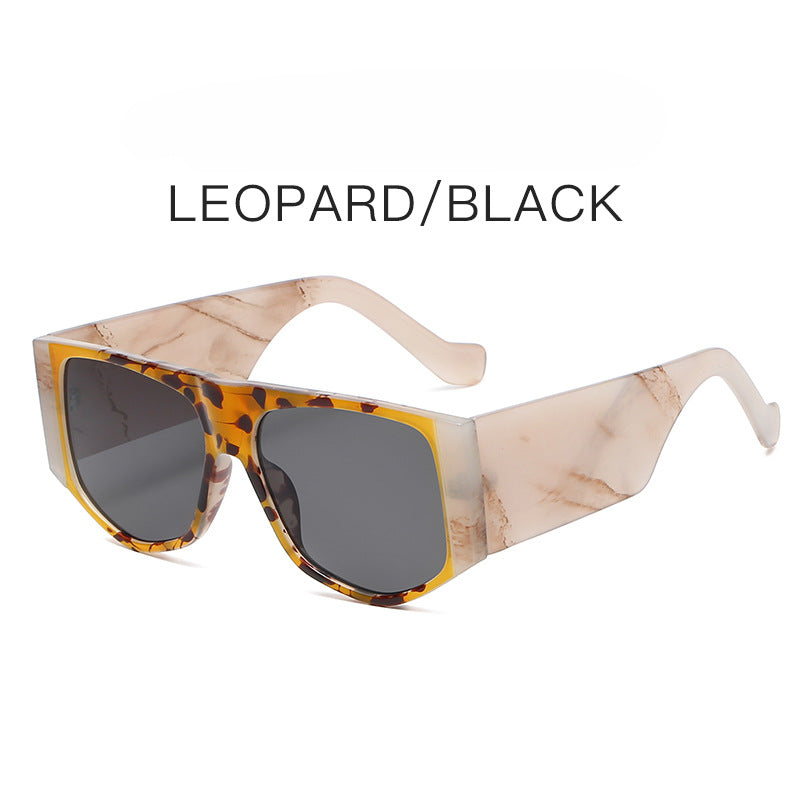 Wholesale New Large Square Frame Wide Feet PC Sunglasses