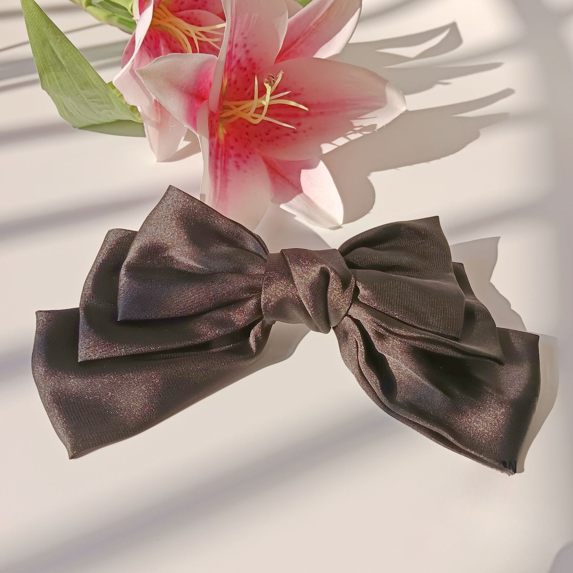 Wholesale Large Bow Three-layer Hair Clips