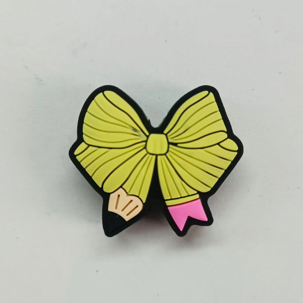 Wholesale 10pcs Creative Bow Pencil, Easy To Learn Smile Caterpillar Beads