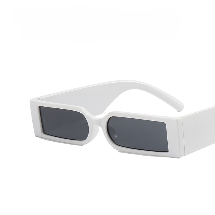 Wholesale PC Narrow Square Frame Wide Leg Sunglasses