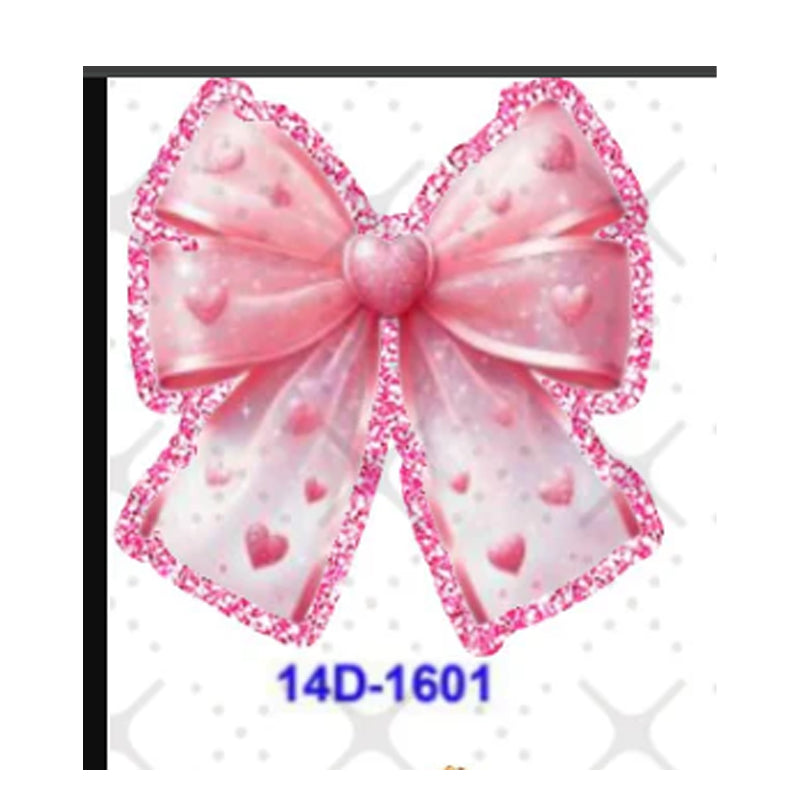 Wholesale 5 Pcs /10 Pcs /20 Pcs  Cute Cartoon Acrylic Flatbacks (Bow/Butterfly/Animal) for DIY Badge Reels & Phone Stands