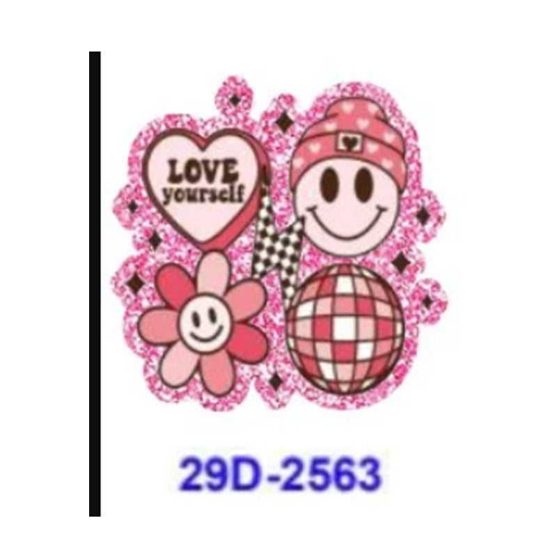 Wholesale 5 Pcs/10 Pcs/20 Pcs Cute Heart-shaped Rose Girl Acrylic Flatbacks (Valentine's Day/ox) for DIY Badge Reels & Phone Stands OLY Exclusive
