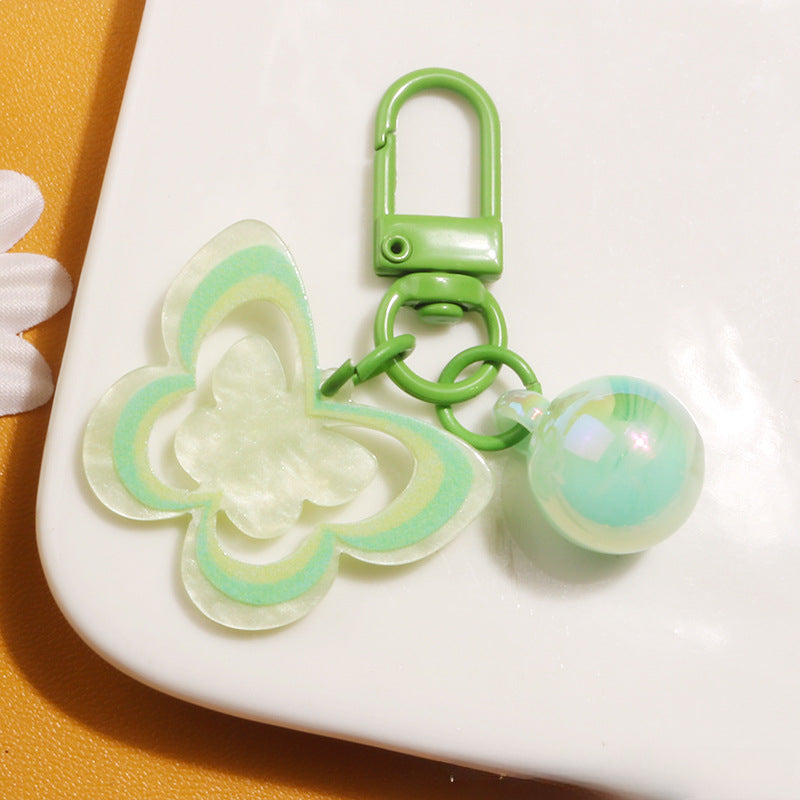Wholesale Candy Colored Hollow Butterfly Acrylic Keychains