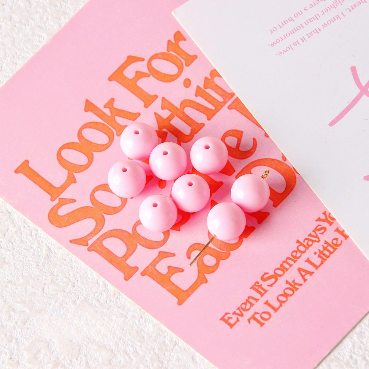 Wholesale 10pcs Solid Color Acrylic Candy Round Beads