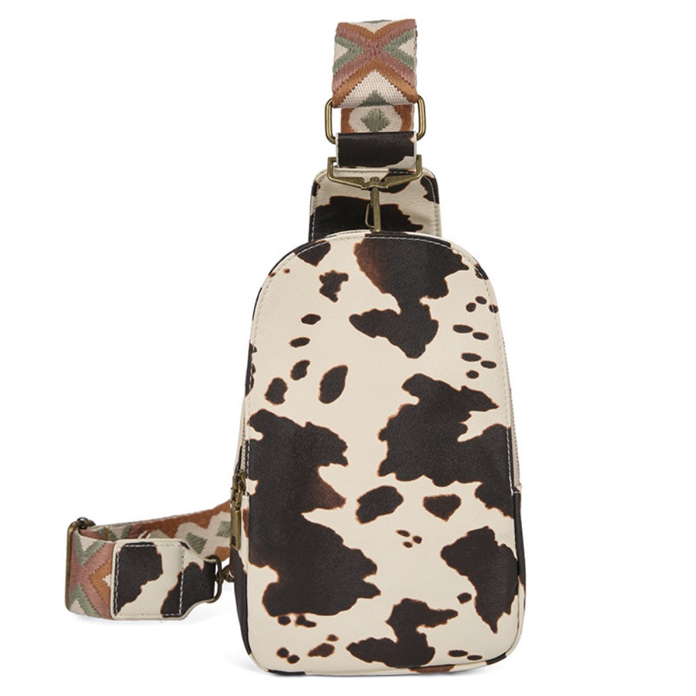 Wholesale Western Style Crossbody Chest Bag Vintage Print Waist Bag