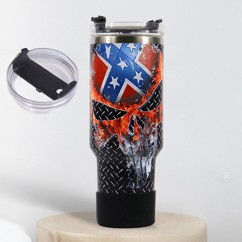 Wholesale 40oz Car Cup Large Capacity Printed Straw Ice Cup