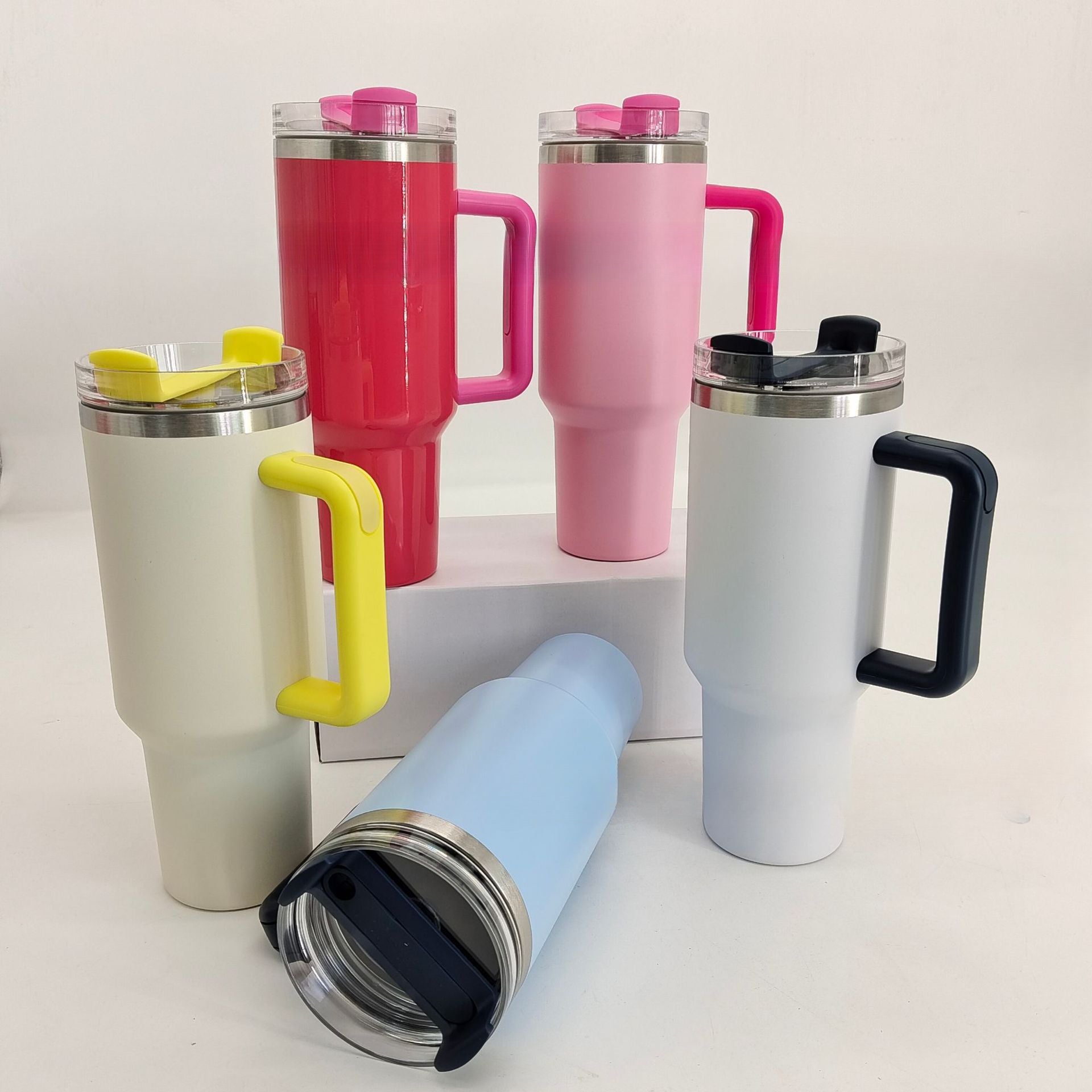 Wholesale 40oz Second-generation Car Cup Contrasting Stainless Steel Car Ice Bomber Cup