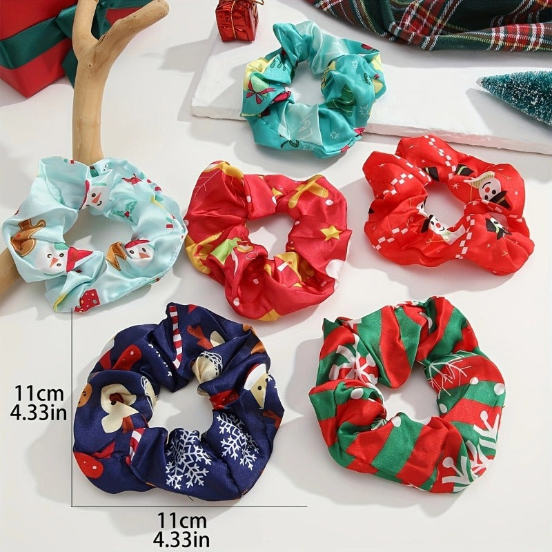 Wholesale Christmas Original Design Premium Large Intestine Hair Scrunchies