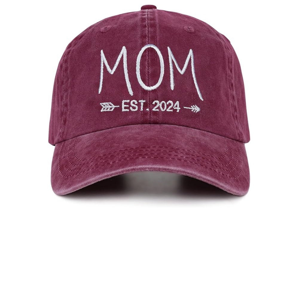 Wholesale Washed Cotton DAD MOM 3D Embroidery Hip Hop Baseball Cap