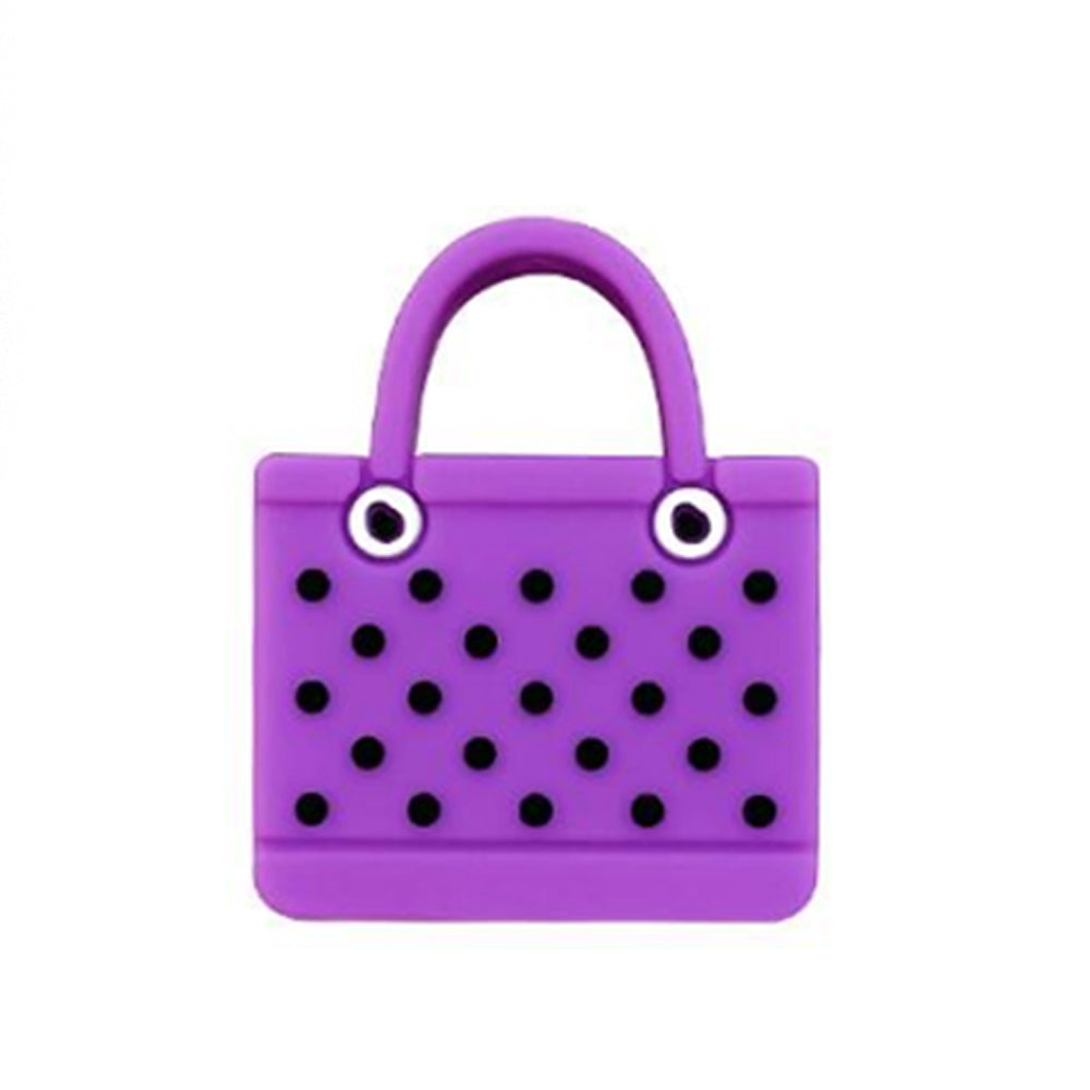 Wholesale 10pcs Solid Color Beach Bag Silicone Beads