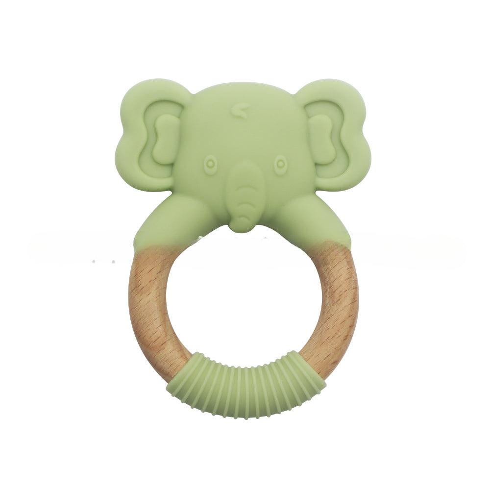 Wholesale 10PCS/PACK Baby Elephant Soft Silicone Food Grade Teething Stick