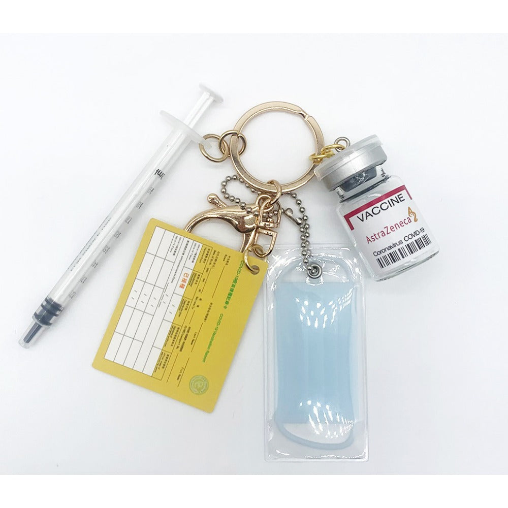Wholesale Simulation Creative Medicine Bottle Vaccine Keychain