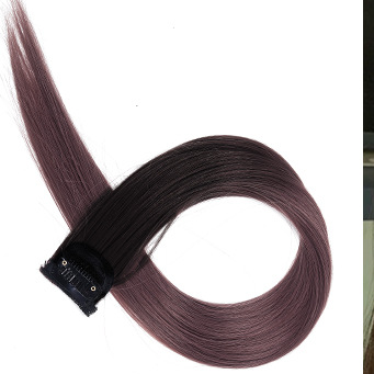 Wholesale Long Hair Gradient Invisible Natural One Piece Straight Hair Clip Wigs