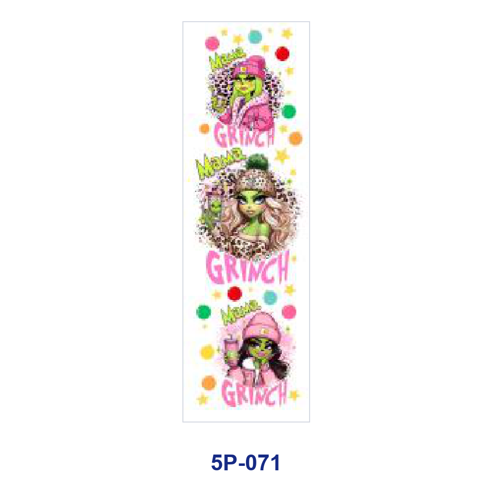Wholesale 2/ 8/ 16pcs Christmas Party Gift Candy Cane Snowflake Playful Holiday Slogan Print Pen and Bookmark Stickers UV DTF Wraps OLY Exclusive