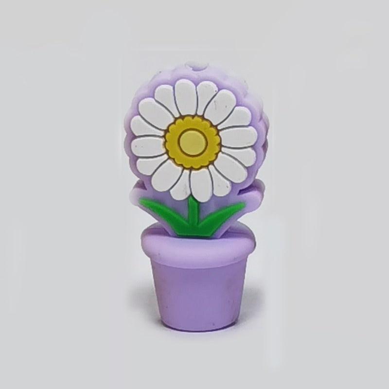 Wholesale 10PCS Creative Colorful Cartoon Image Flat Three-dimensional Rubber Beads