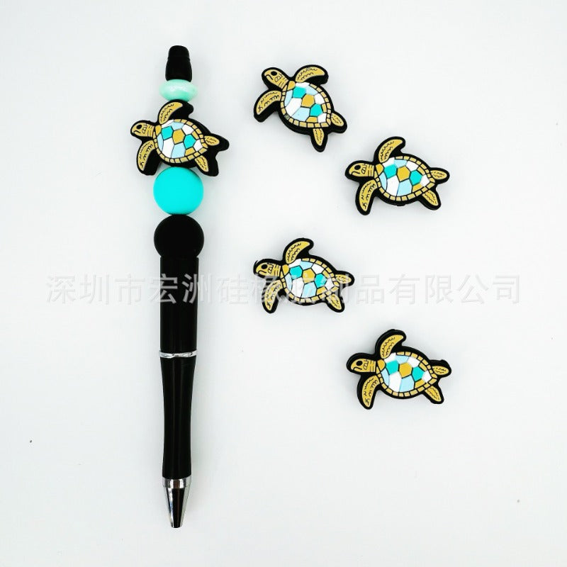 Wholesale 10pcs DIY Ocean Sea Turtle Silicone Beads