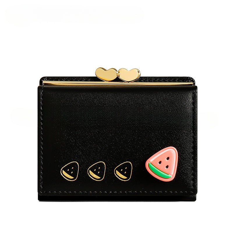 Wholesale New Cute Folding Women's PU Coin Purse