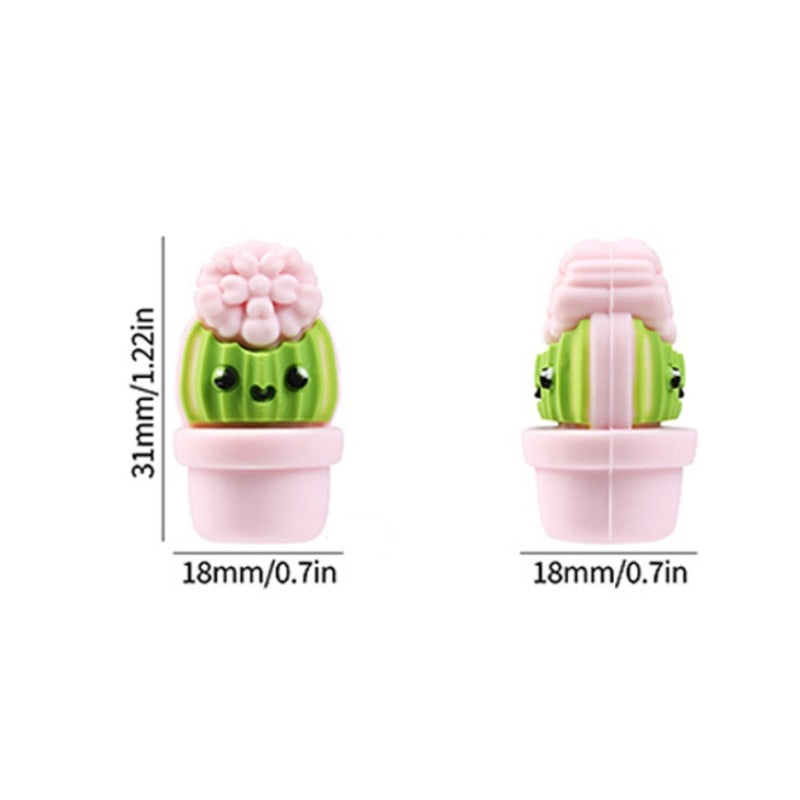 Wholesale 20pcs 3D Cartoon Potted Plants and Animals Silicone Beads