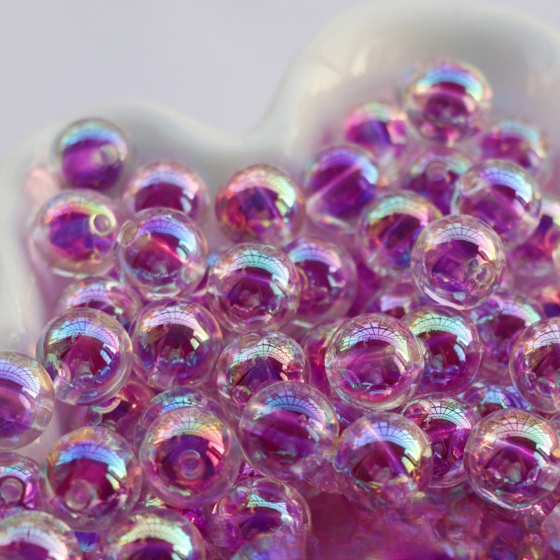 Cuentas de plástico/resina redondas de 200 piezas al por mayor