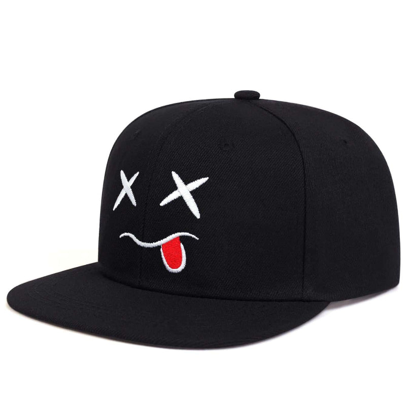 Wholesale Wide Brimmed Personalized Grinning Expression Cotton Baseball Caps
