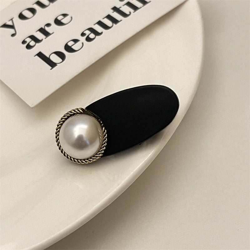 Wholesale Vintage Frosted Pearl Rhinestone Hairpin Head