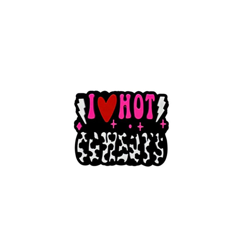 Wholesale 10PCS Cow Pattern Silicone Beads