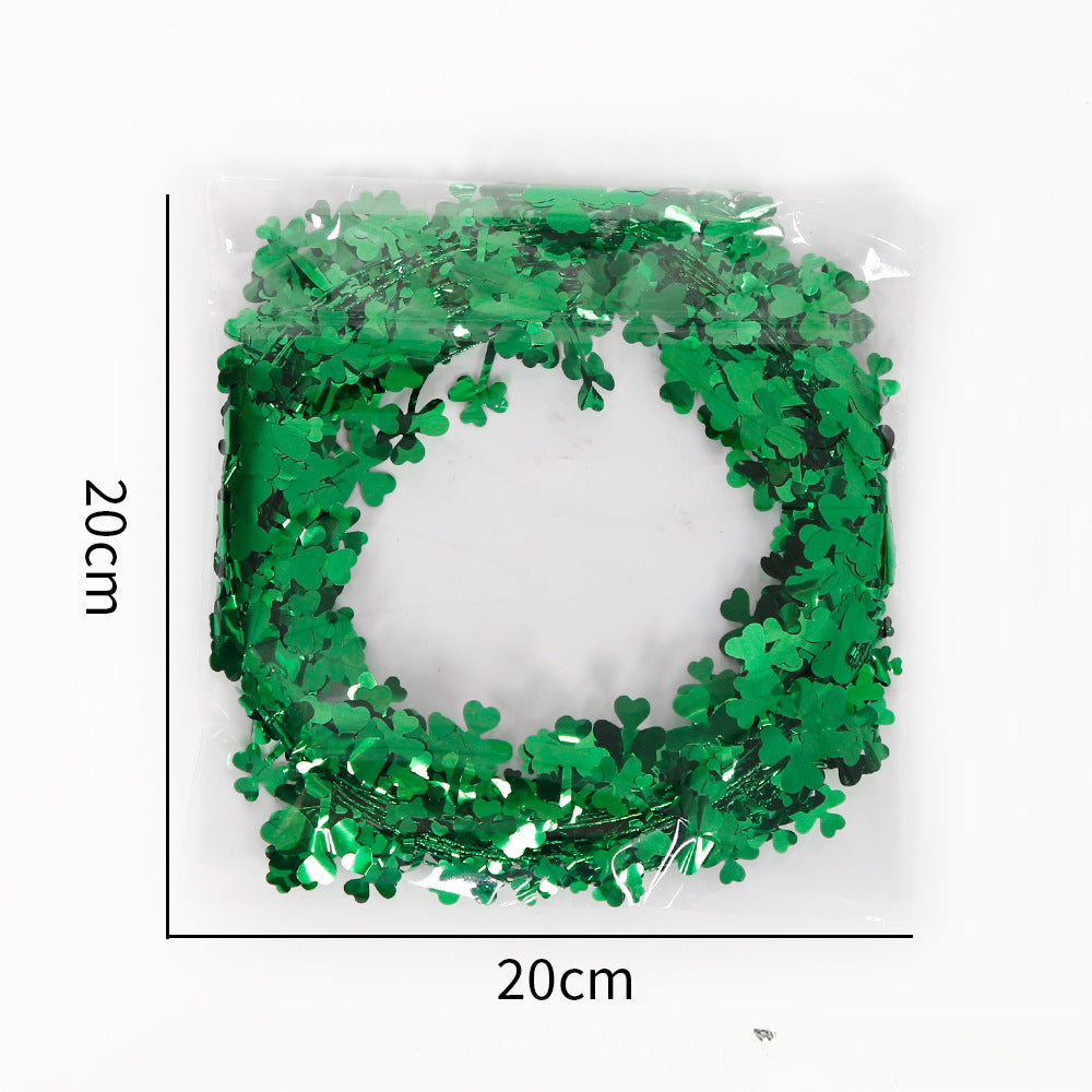 Wholesale PET Saint Patrick's Day Green Wool Top Festival Party Decoration