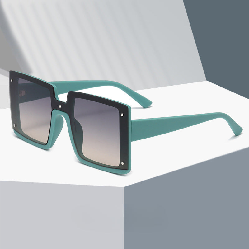 Wholesale Conjoined Large Square Frame PC Sunglasses