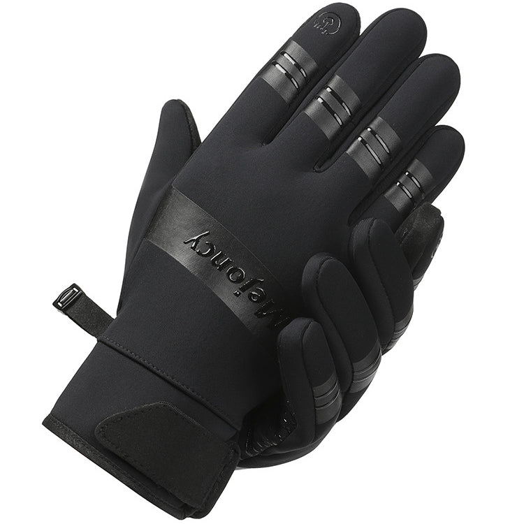 Wholesale Outdoor Sports Autumn and Winter Men's Warmth and Windproof Nylon Glove