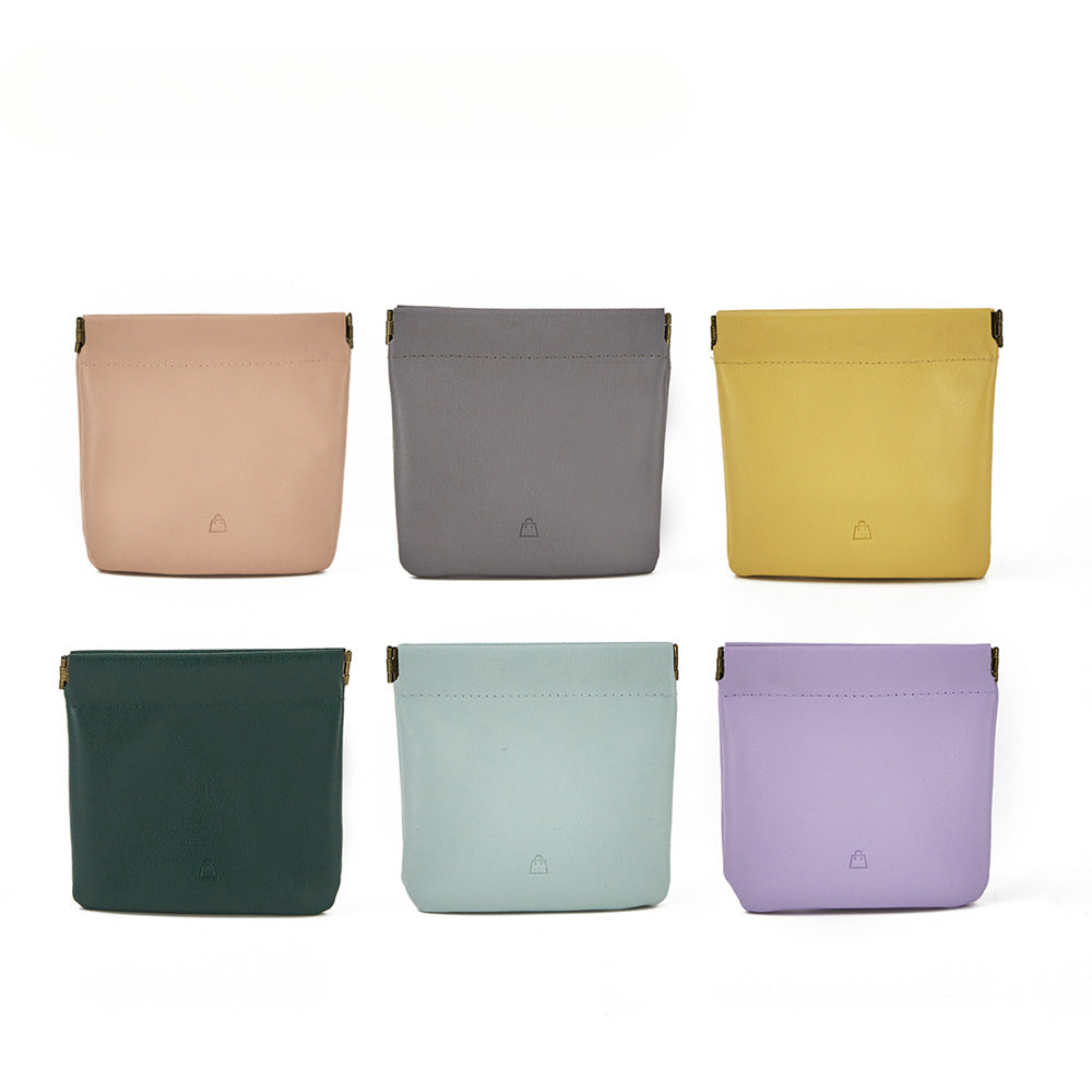 Wholesale Mini Portable Headphones PVC Leather Storage Bag