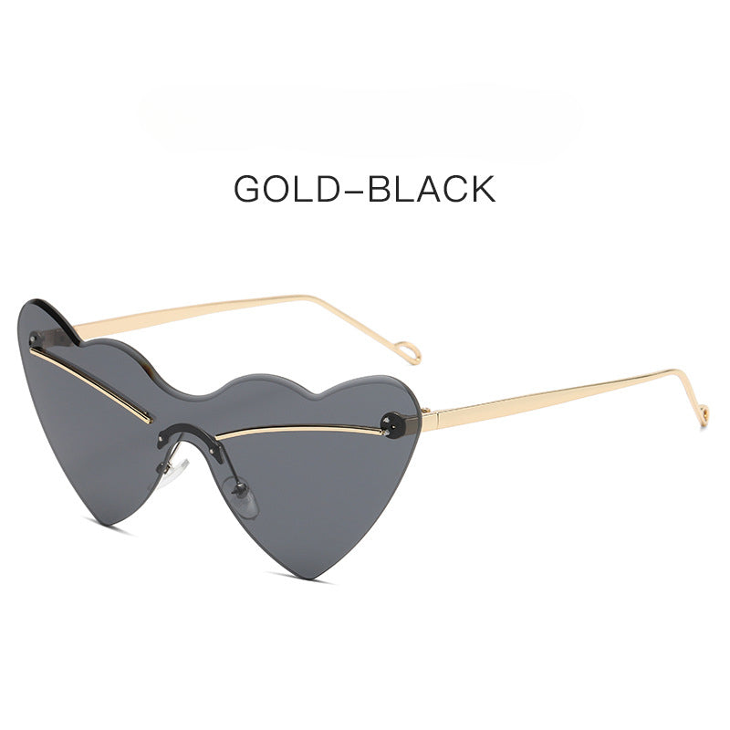 Wholesale New Frameless Cut Edge Love PC Sunglasses