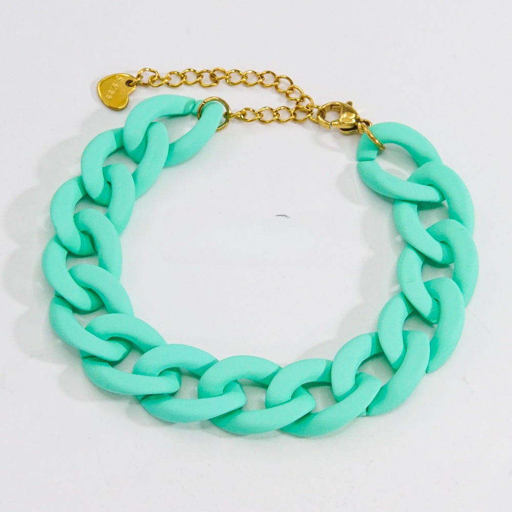 Wholesale Stainless Steel Acrylic Bracelet